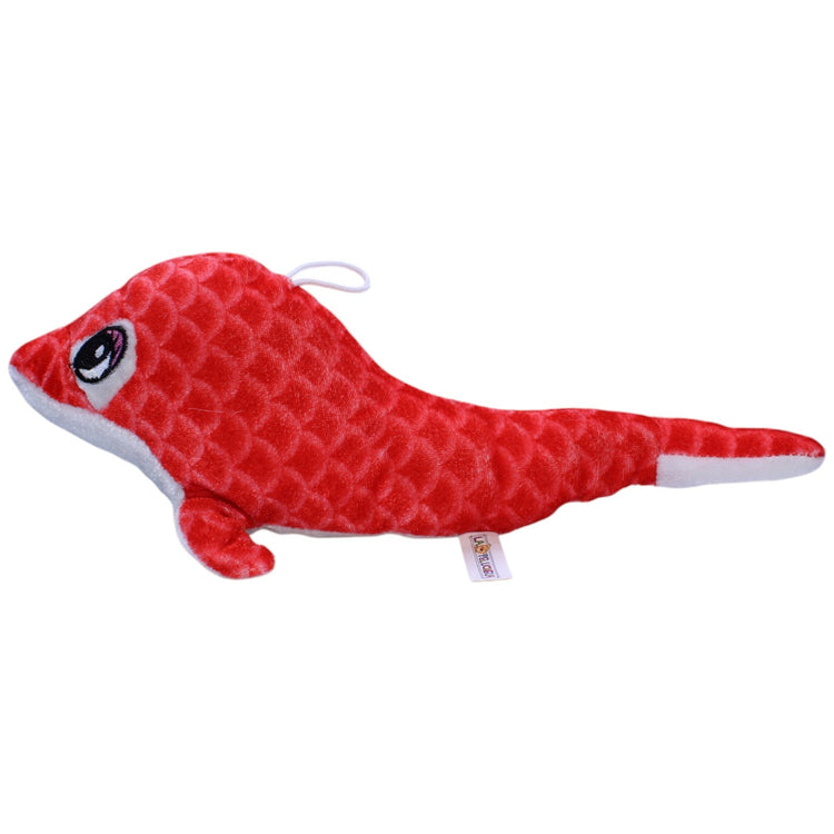 12310109 La Pelucheria Delfin, rot Kuscheltier Kumpel Leo Gebraucht