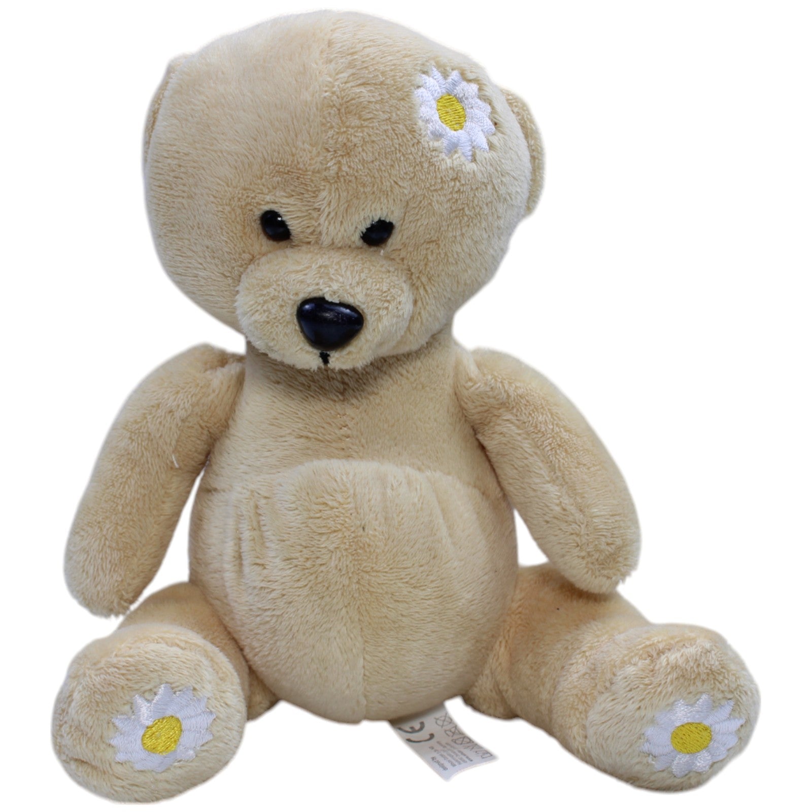 12310113 Windel Teddybär mit Blumen, beige Kuscheltier Kumpel Leo Bär Gebraucht Teddy