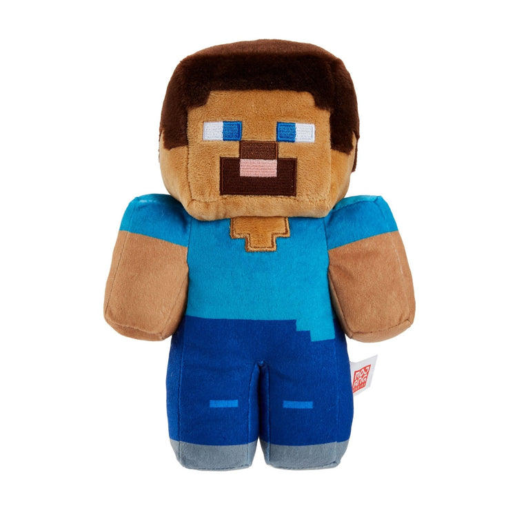 12310138 Mattel Steve aus Minecraft Plüschfigur Kumpel Leo neu