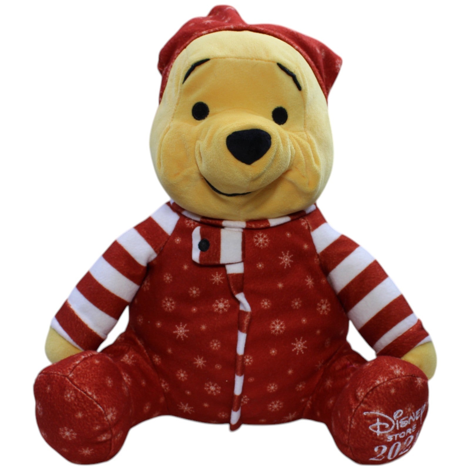 12310141 Disney Disney Store 2021, Weihnachtlicher Winnie Puuh Kuscheltier Kumpel Leo Gebraucht Winnie Pooh