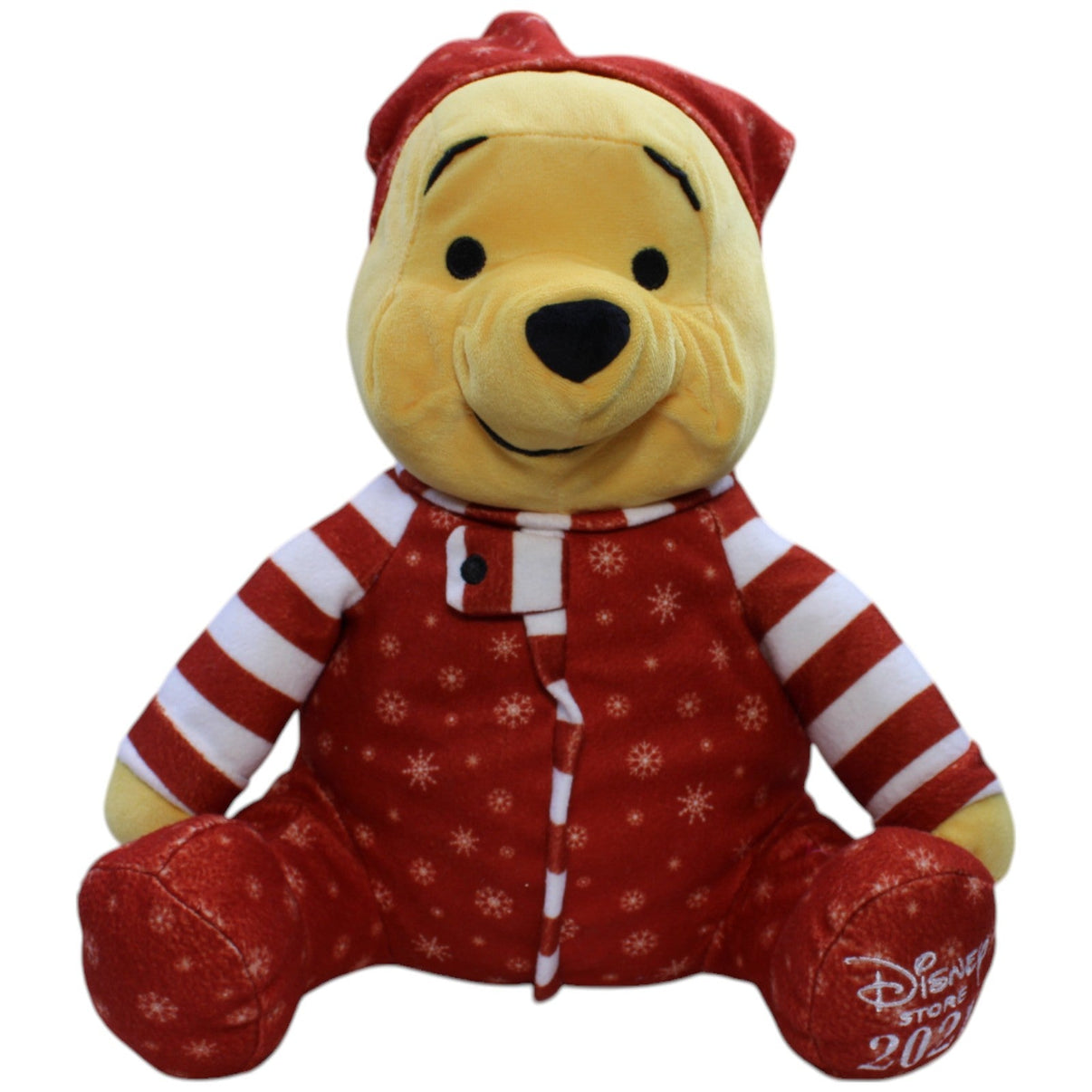 12310141 Disney Disney Store 2021, Weihnachtlicher Winnie Puuh Kuscheltier Kumpel Leo Gebraucht Winnie Pooh