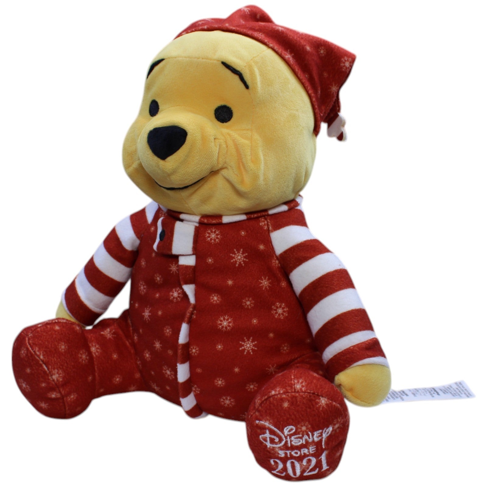 12310141 Disney Disney Store 2021, Weihnachtlicher Winnie Puuh Kuscheltier Kumpel Leo Gebraucht Winnie Pooh