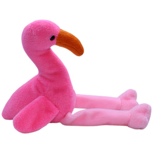 12310153 TY Beanie Babies, Flamingo Pinky Kuscheltier Kumpel Leo Gebraucht Vintage Vogel