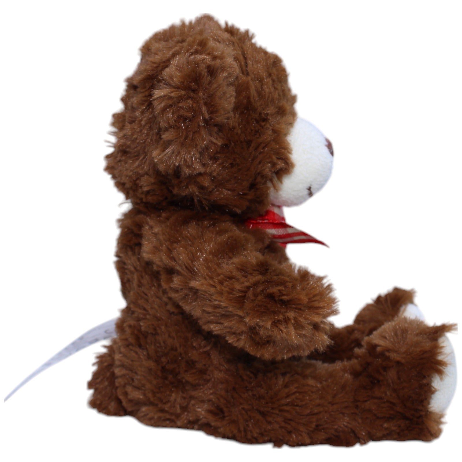 12310156 Sunkid Schöner Teddybär mit rot - weißer Schleife, klein Kuscheltier Kumpel Leo Bär Gebraucht Teddy