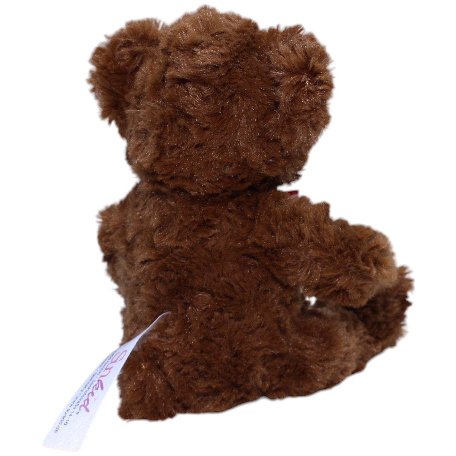 12310156 Sunkid Schöner Teddybär mit rot - weißer Schleife, klein Kuscheltier Kumpel Leo Bär Gebraucht Teddy