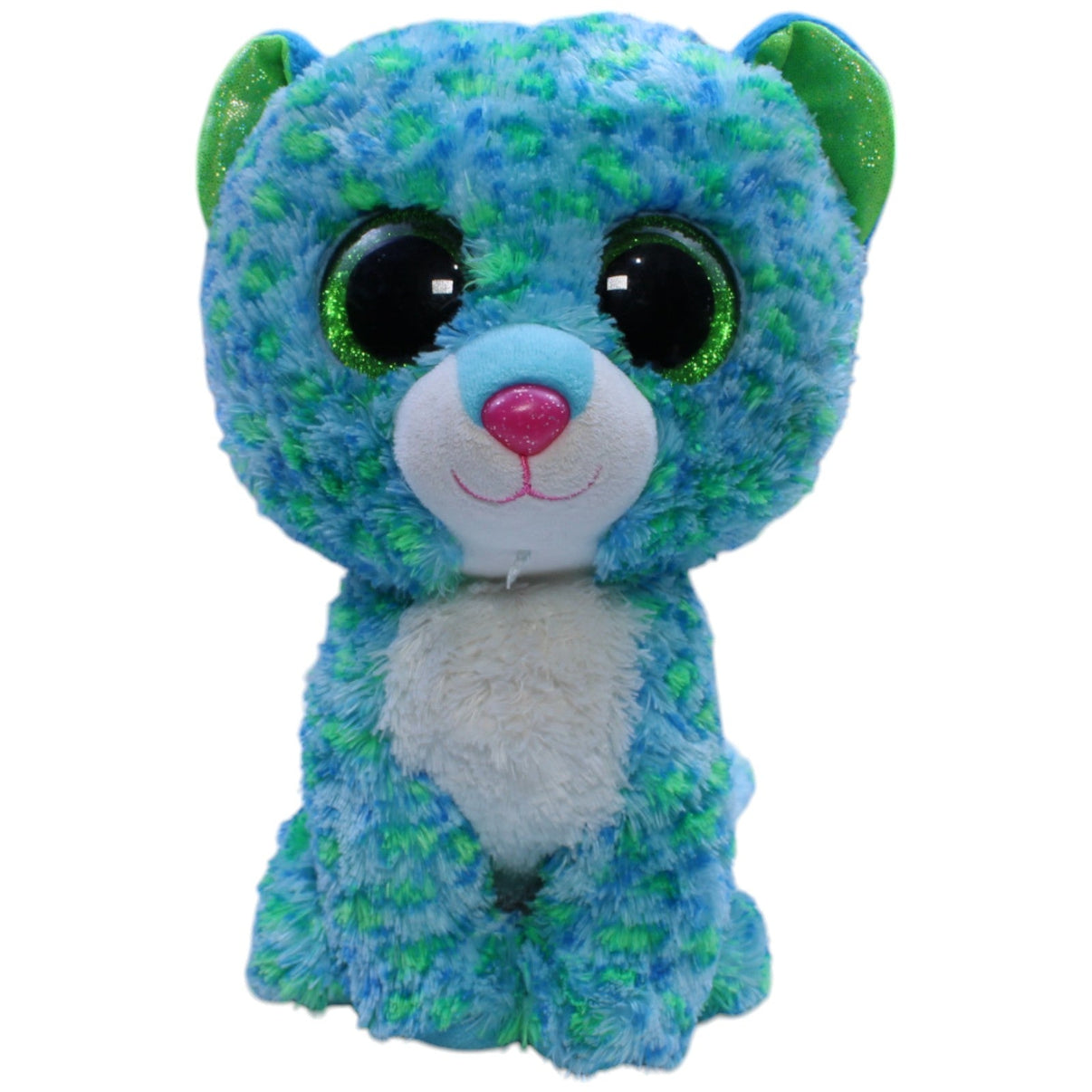 12310201 TY Leopard Leona, blau Kuscheltier Kumpel Leo Gebraucht