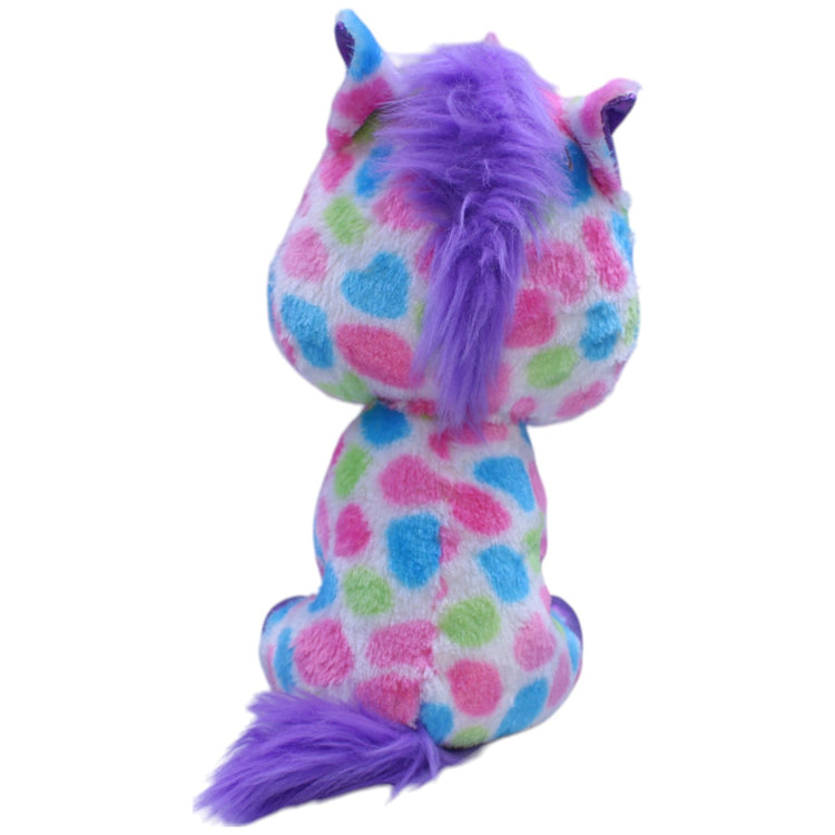 12310207 TY Einhorn Wishful™, weiß mit bunten Punkten Kuscheltier Kumpel Leo Fantasy Gebraucht