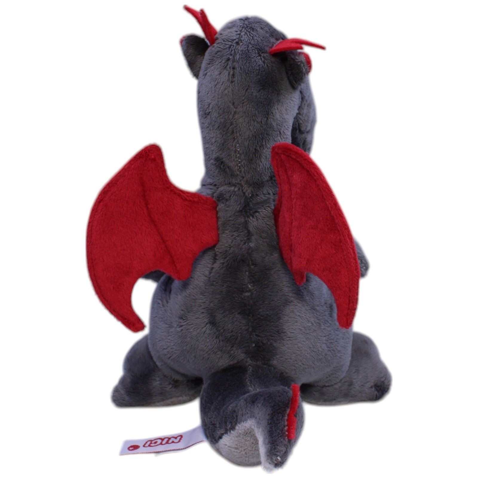 12310294 NICI Grauer Drache mit roten Flügeln Kuscheltier Kumpel Leo Gebraucht