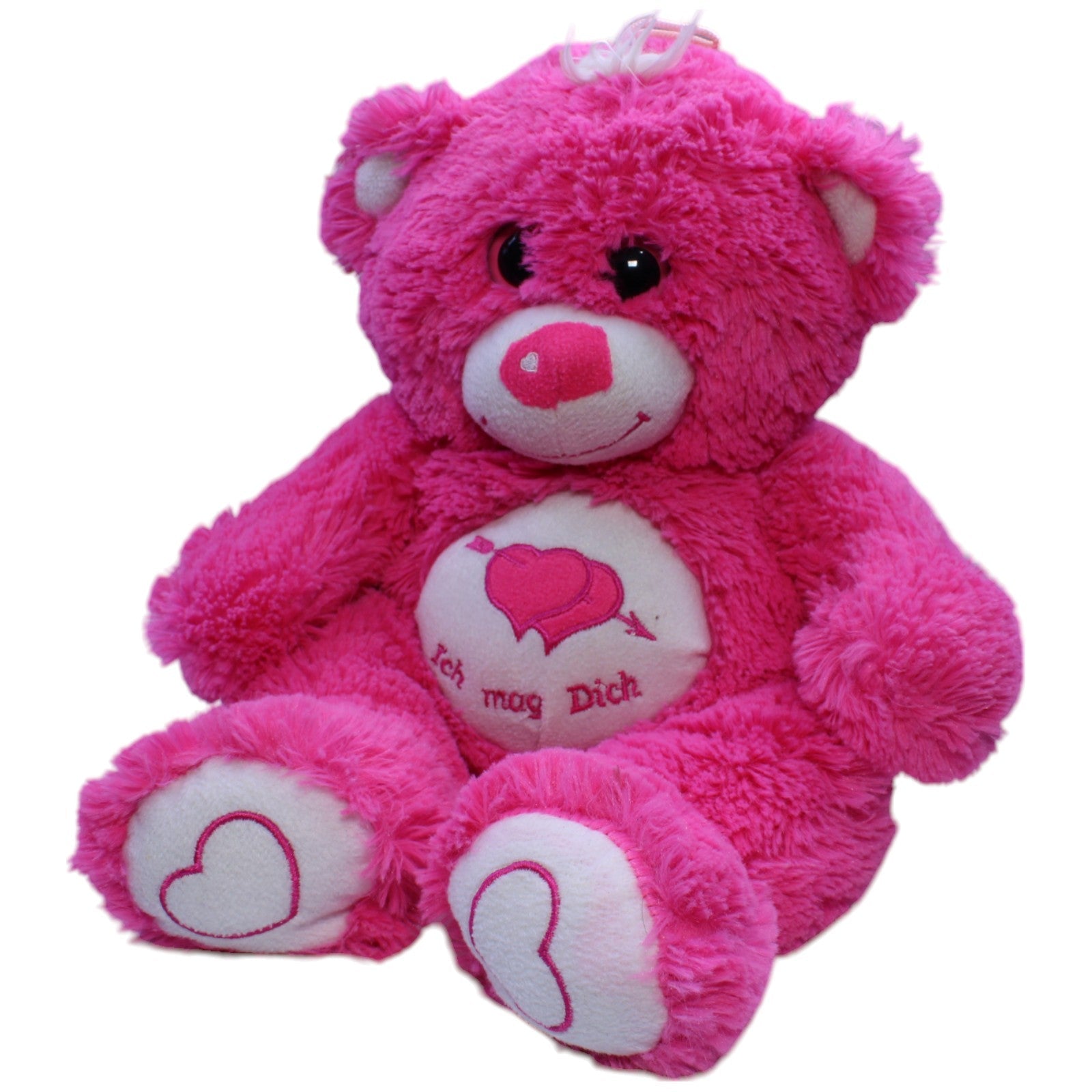 12310321 Morgenroth XL Pinker Teddybär "Ich mag Dich" Kuscheltier Kumpel Leo Bär Gebraucht Teddy