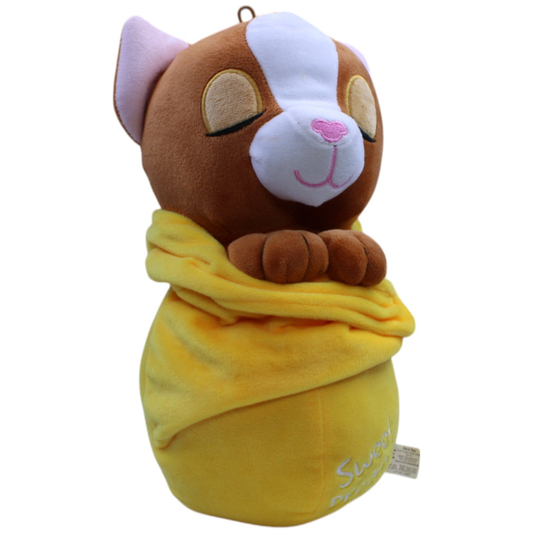 12310389 FLOTI Flos Toys, schlafende Katze "Sweet Dreamz" gelb Kuscheltier Kumpel Leo Gebraucht