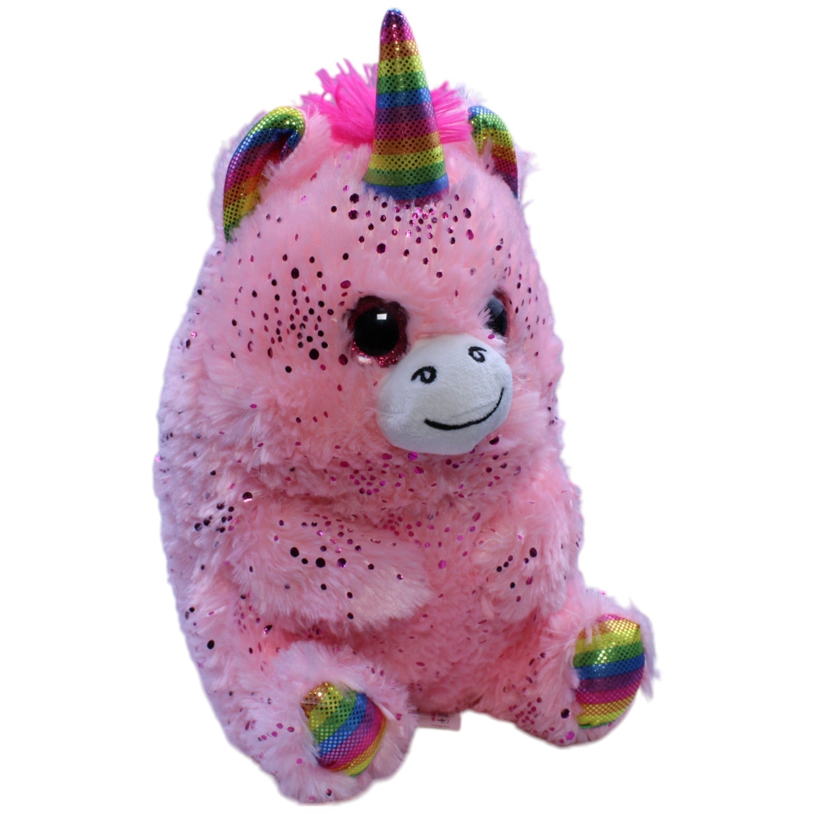 12310420 Landahl & Baumann Einhorn mit Regenbogenhorn, rosa Kuscheltier Kumpel Leo Gebraucht