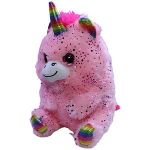 12310420 Landahl & Baumann Einhorn mit Regenbogenhorn, rosa Kuscheltier Kumpel Leo Gebraucht