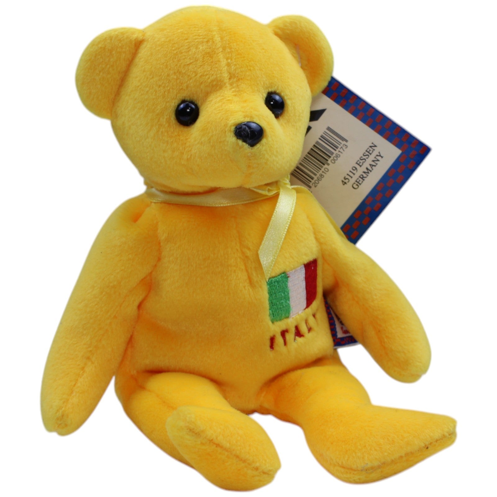 12310443 Kuschelwuschel Bär "ITALY", gelb Kuscheltier Kumpel Leo Bär Gebraucht Teddy