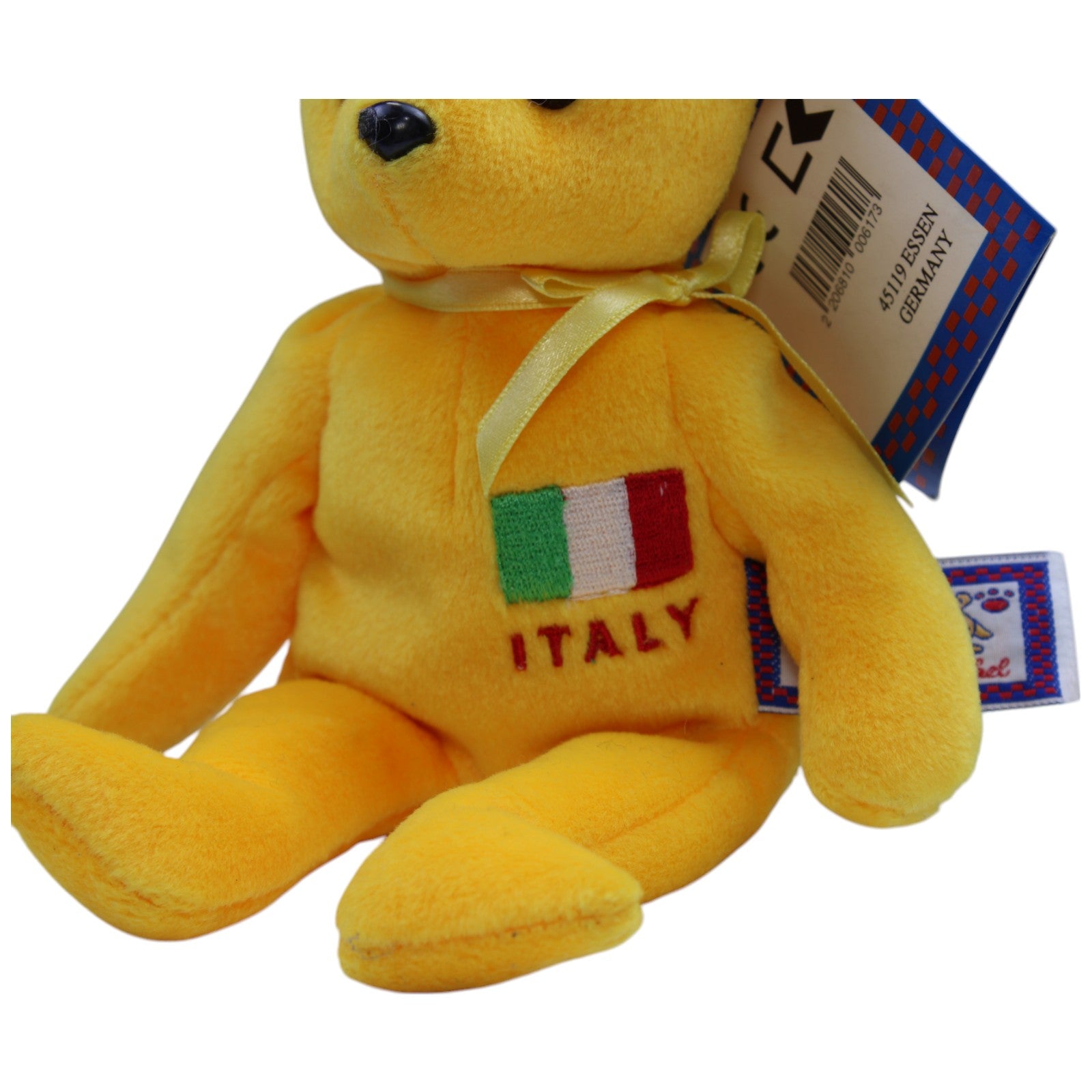 12310443 Kuschelwuschel Bär "ITALY", gelb Kuscheltier Kumpel Leo Bär Gebraucht Teddy