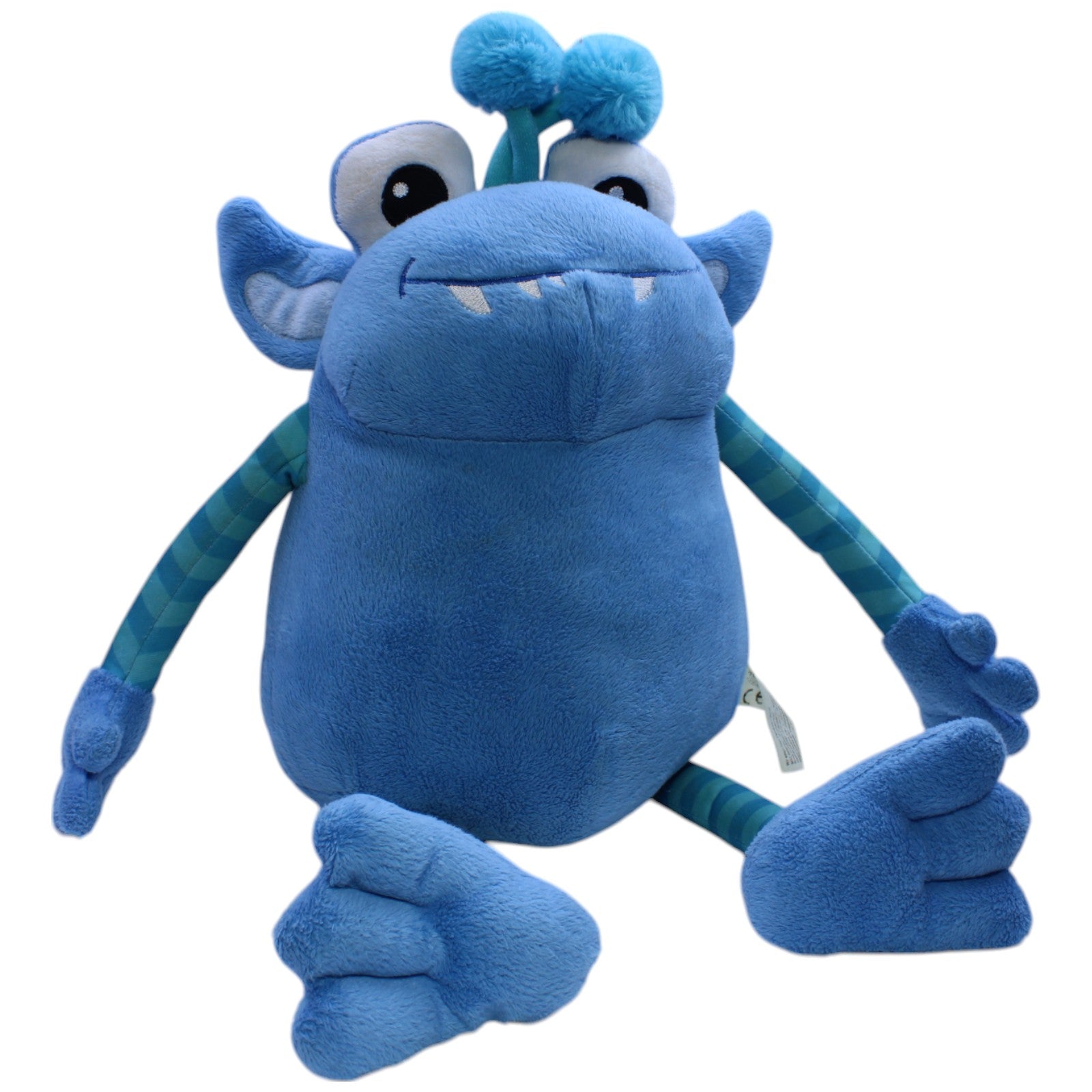 12310453 Tchibo XL Schlenker Monster, blau Plüschfigur Kumpel Leo Gebraucht TCM