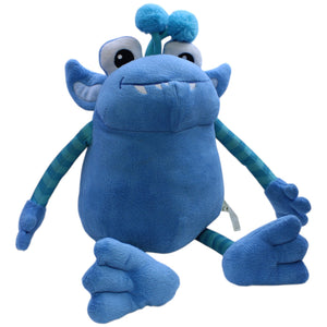 12310453 Tchibo XL Schlenker Monster, blau Plüschfigur Kumpel Leo Gebraucht TCM