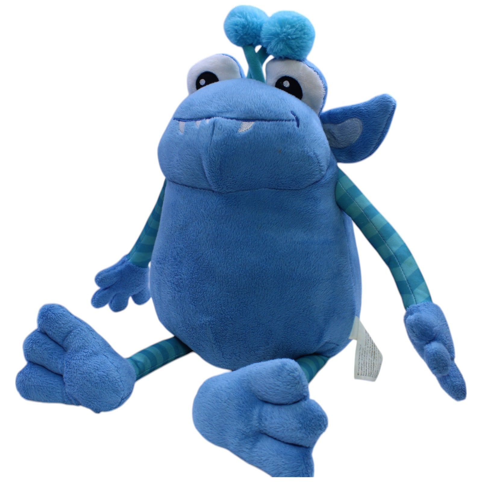 12310453 Tchibo XL Schlenker Monster, blau Plüschfigur Kumpel Leo Gebraucht TCM