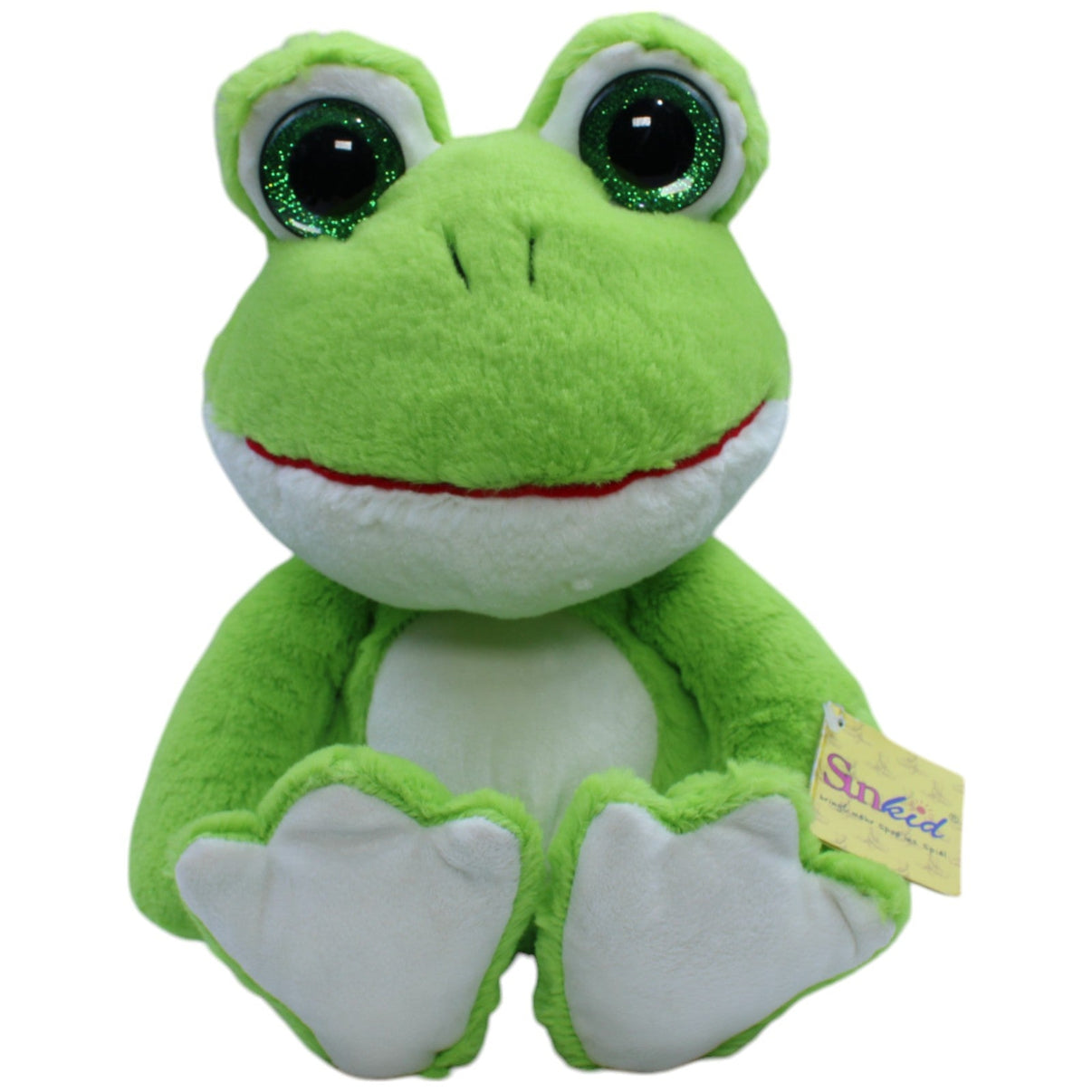 12310502 Sunkid Volksbank, Schlenker - Frosch mit Glitzeraugen Kuscheltier Kumpel Leo neu