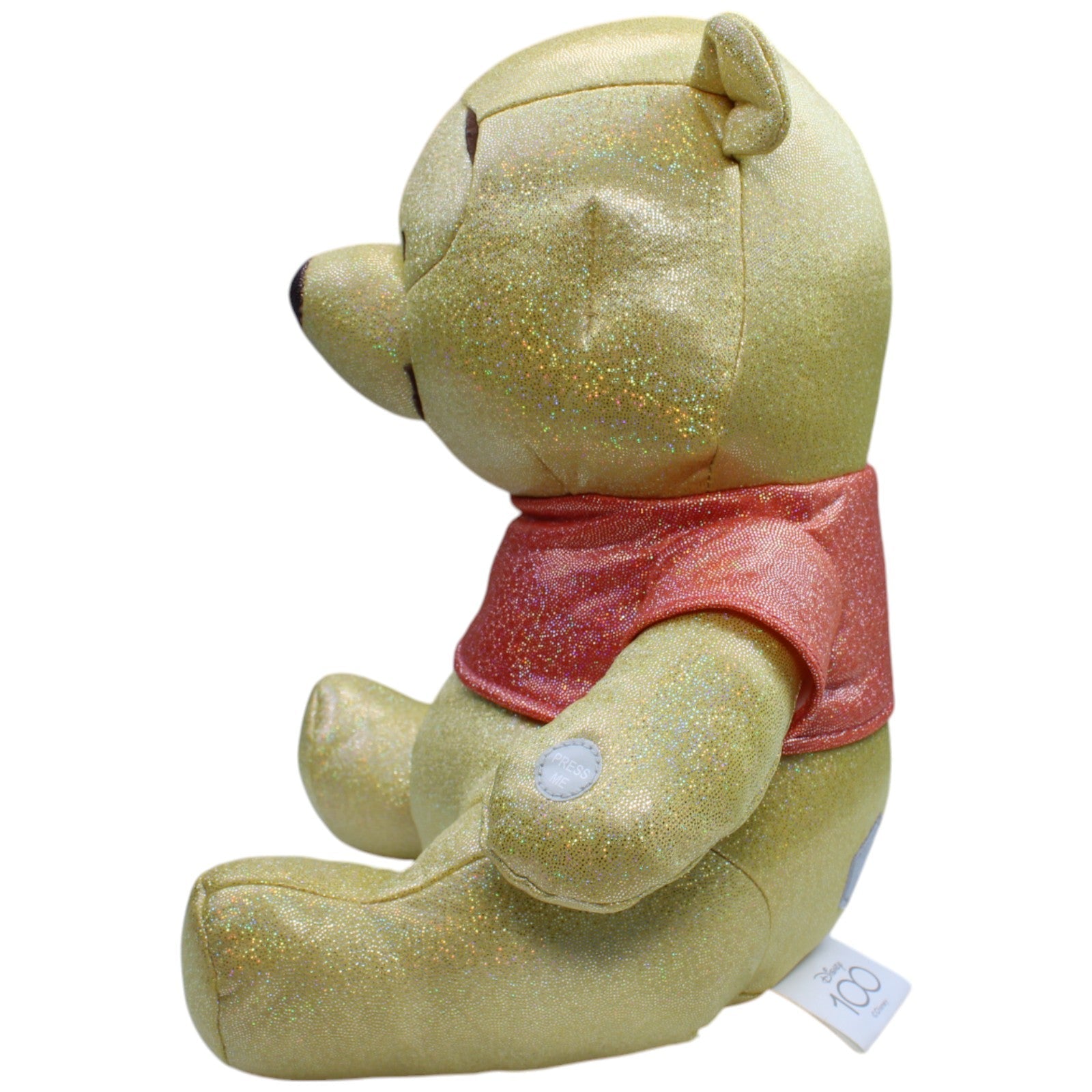 12310573 Sambro Disney 100, Glitzer Winnie Puuh mit Sound Kuscheltier Kumpel Leo Bär Gebraucht Teddy