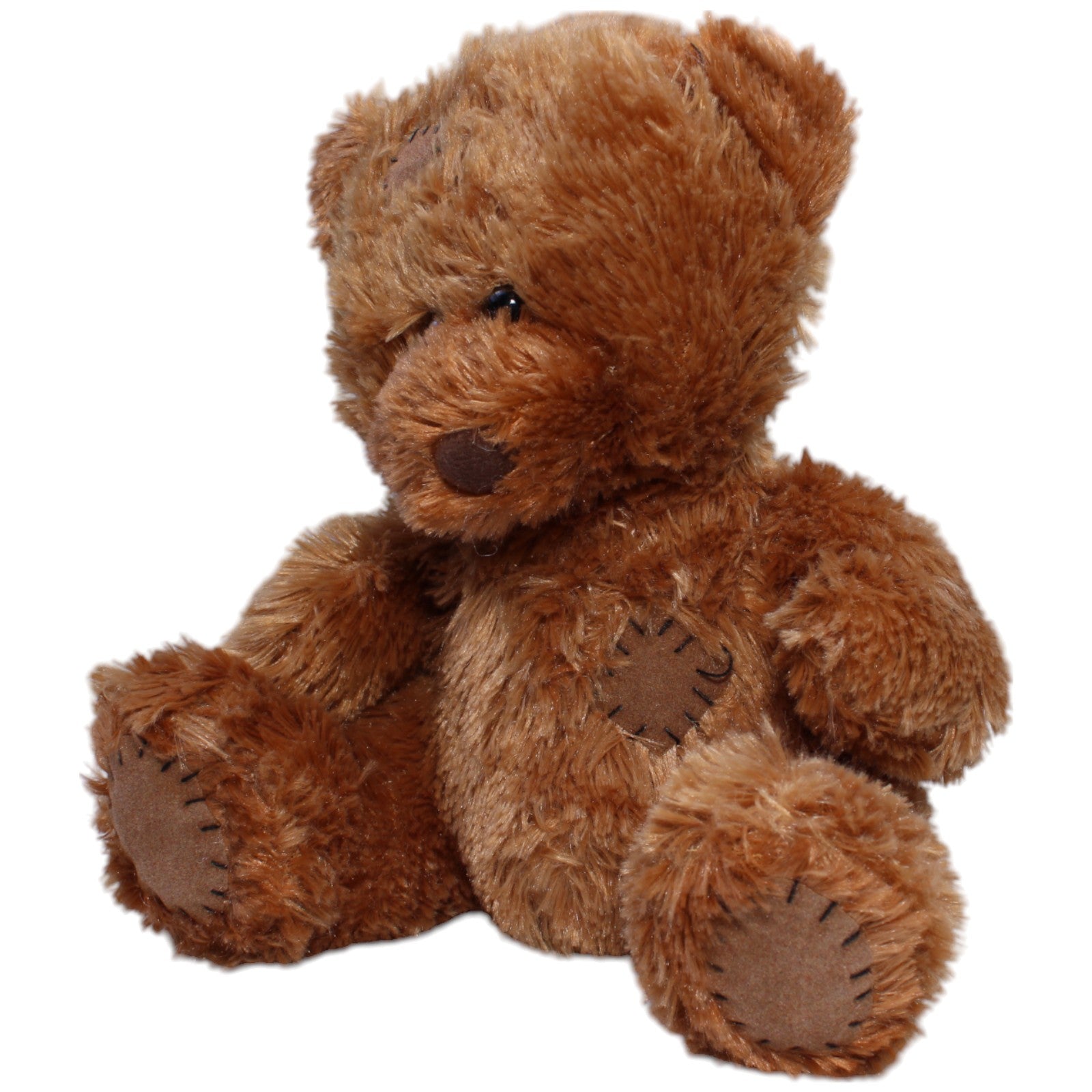 12310575 ES Gerhardshofen Teddybär mit Flicken, sitzend Kuscheltier Kumpel Leo Bär Gebraucht Teddy