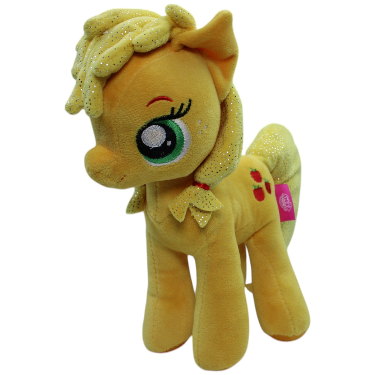 12310606 Famosa Glitzer Apple Jack aus My little Pony Kuscheltier Kumpel Leo Einhorn Fantasy Gebraucht