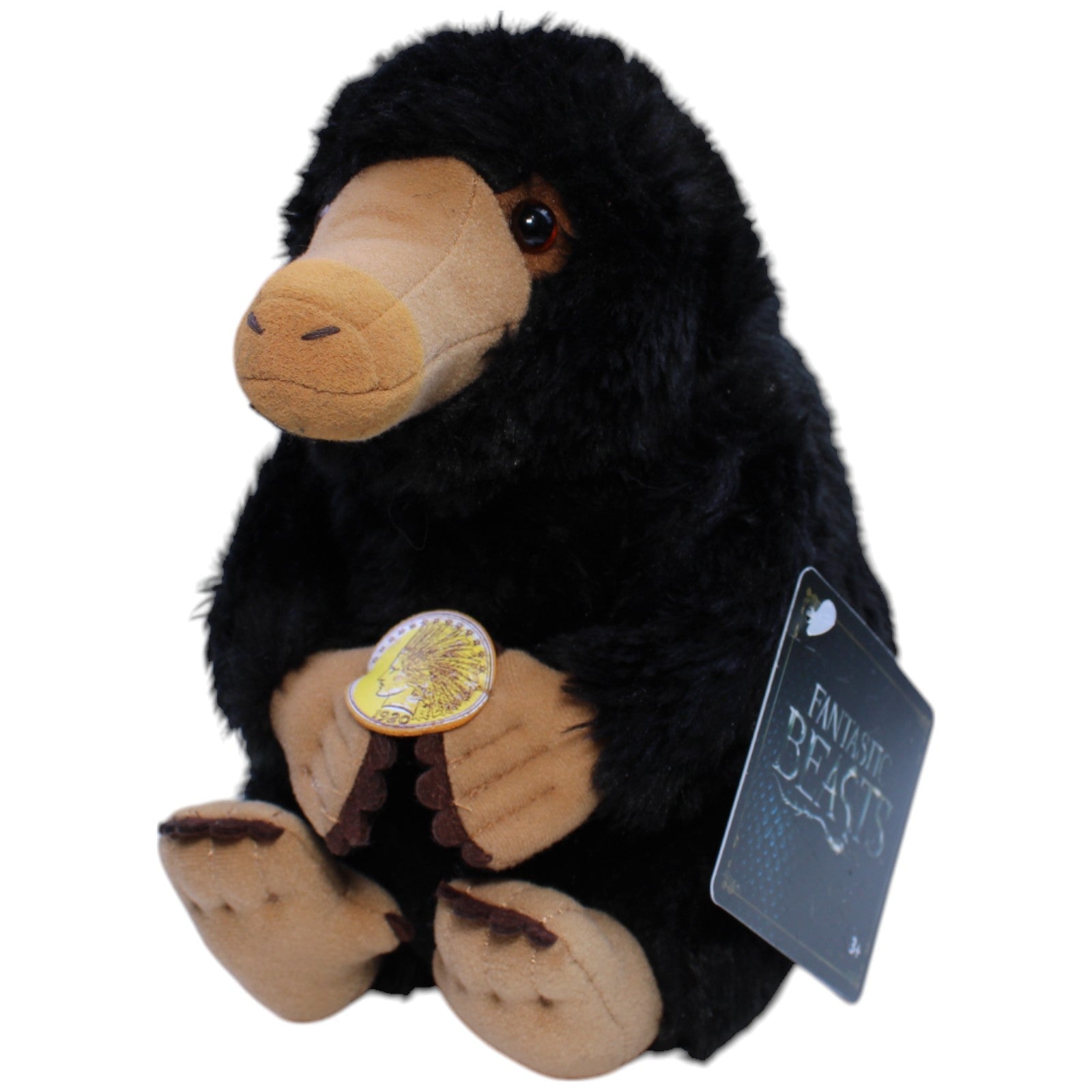 12310622 The Noble Collection Niffler mit Münze aus Phantastische Tierwesen Kuscheltier Kumpel Leo Harry Potter neu Tierwesen