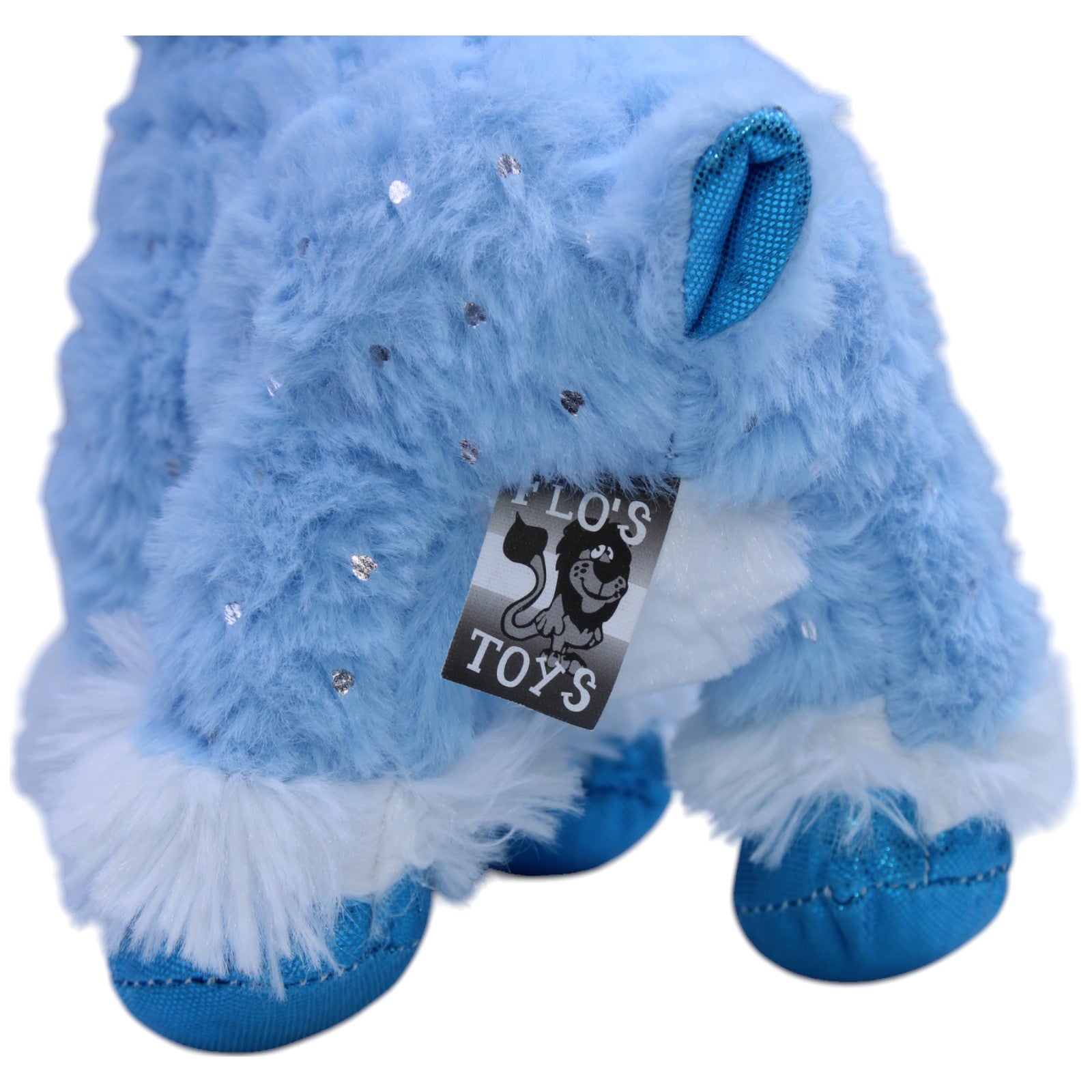 12310656 FLOTI Glitzer Rentier, hellblau Kuscheltier Kumpel Leo Gebraucht