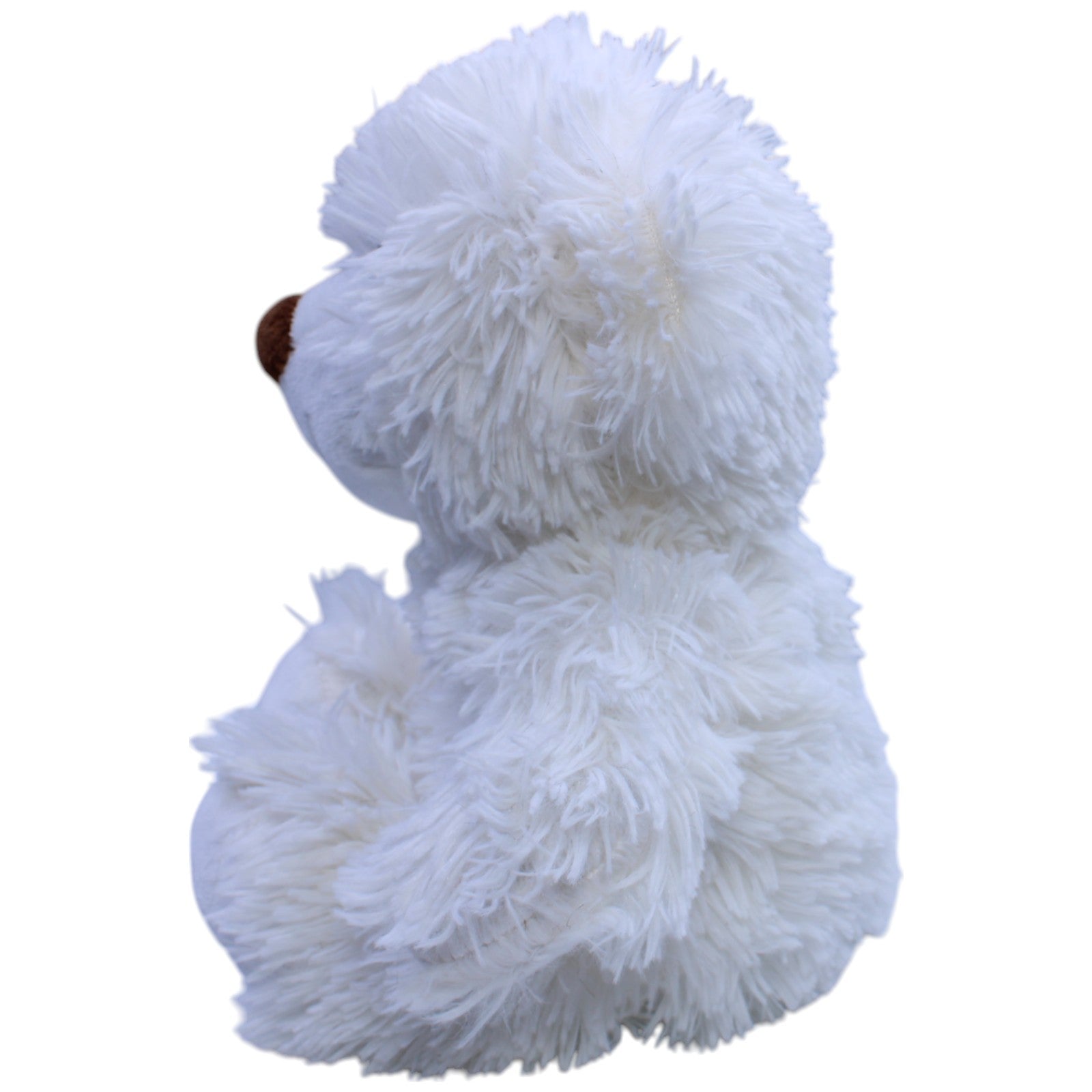 12310664 Heunec Weißer wuscheliger Teddybär Kuscheltier Kumpel Leo Bär Gebraucht Teddy