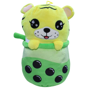 12310669 FLOTI Flos Toys, Tiger im Bubbletea, groß Kuscheltier Kumpel Leo Gebraucht