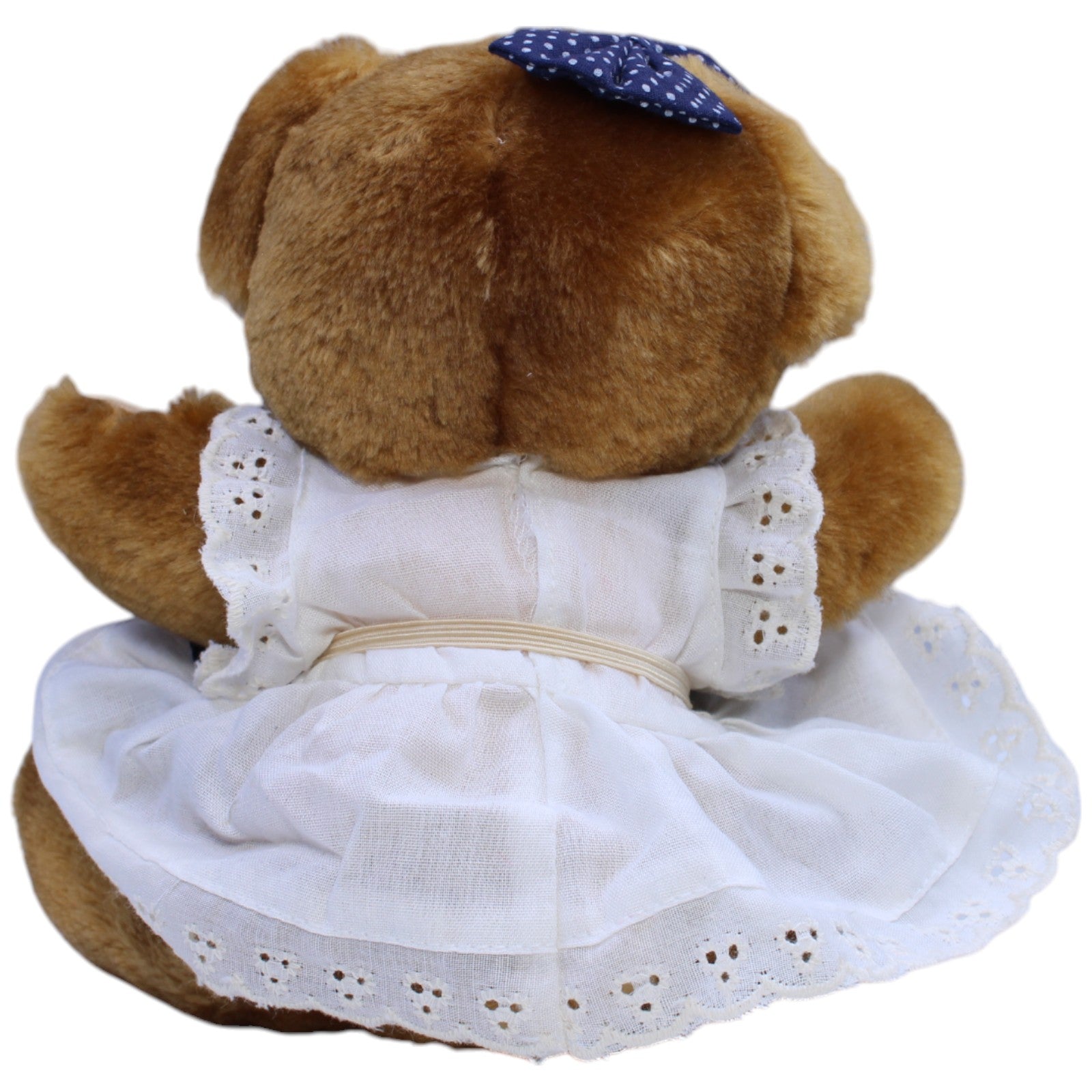 12310670 Quelle Süße Teddybärin mit Hauswirtschaft Schürze Kuscheltier Kumpel Leo Gebraucht Vintage