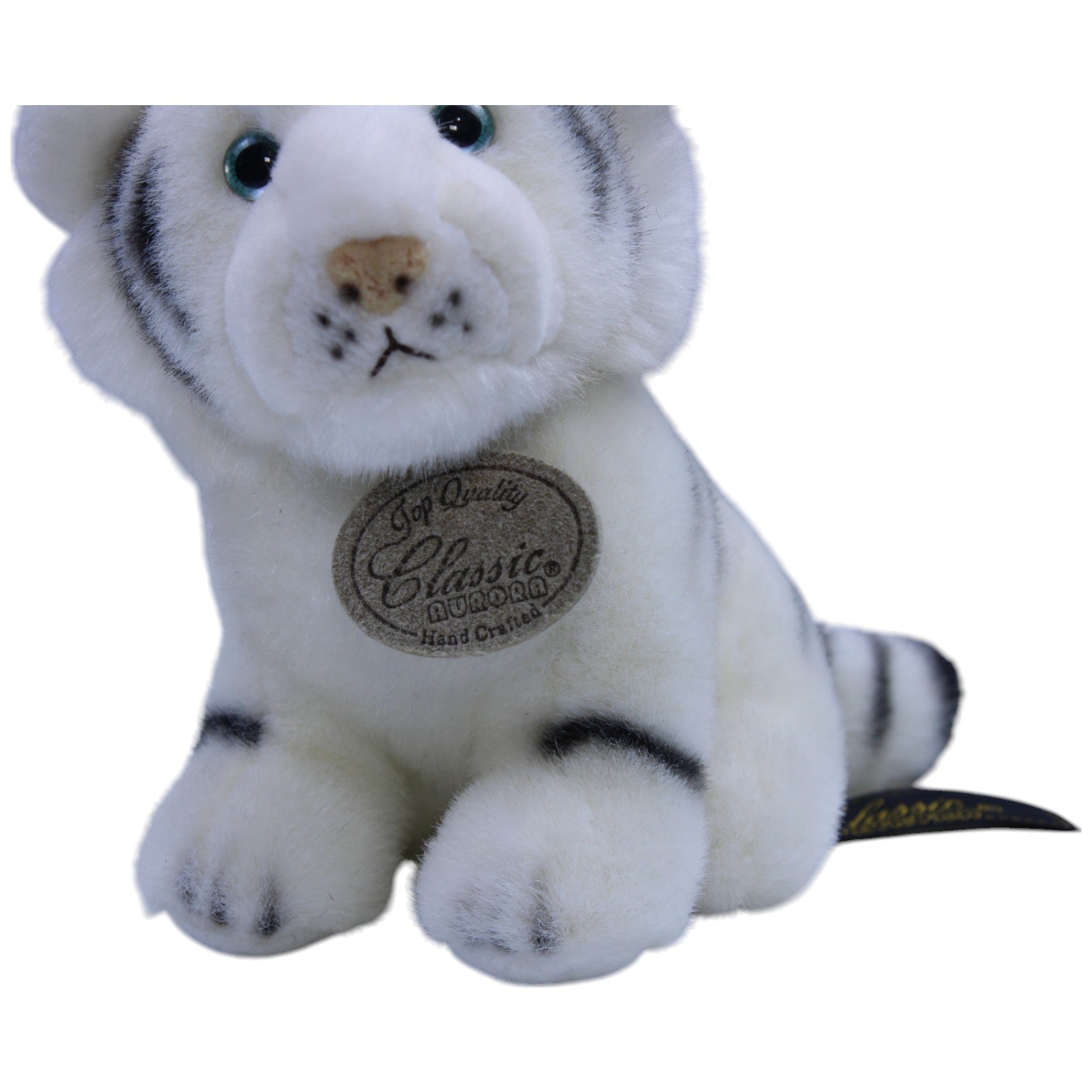 12310684 A&A Plush, Inc. Classic Aurora, weißes Tigerjunges Kuscheltier Kumpel Leo Gebraucht Vintage