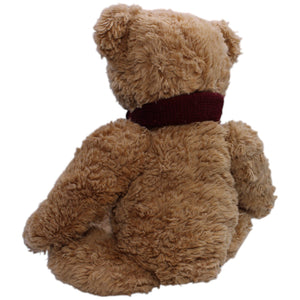 12310706 Douglas XL Douglas Teddybär mit weinrotem Schal, sitzend Kuscheltier Kumpel Leo Bär Gebraucht Teddy