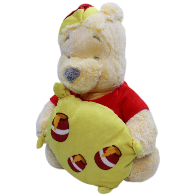 12310726 PTS SRL Disney Winnie Puuh mit Honig Kissen und Schlafmütze Kuscheltier Kumpel Leo Bär Gebraucht Teddy