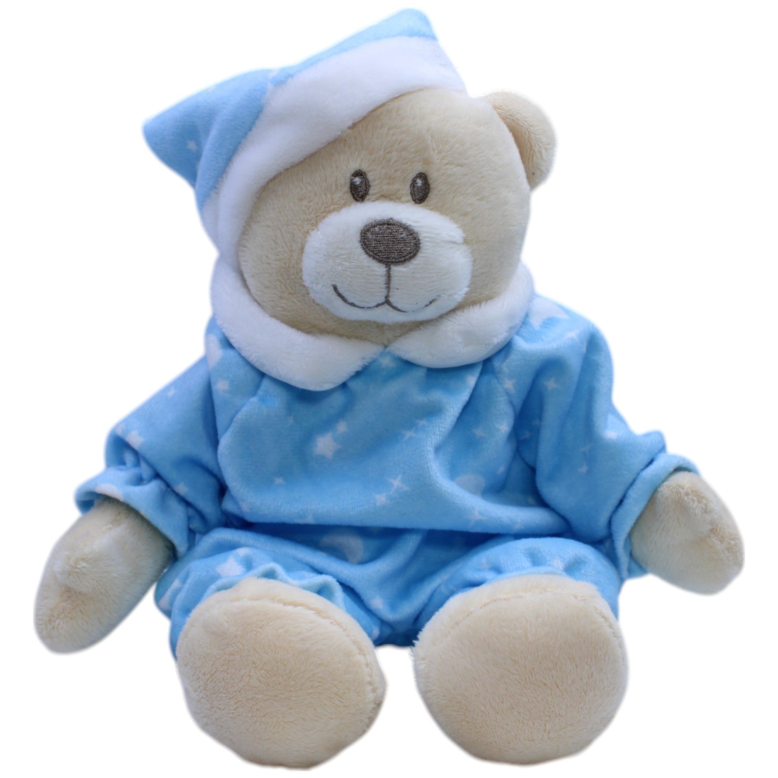 12310735 Heunec Weicher Teddybär mit blauem Schlafanzug Kuscheltier Kumpel Leo Bär Gebraucht Teddy