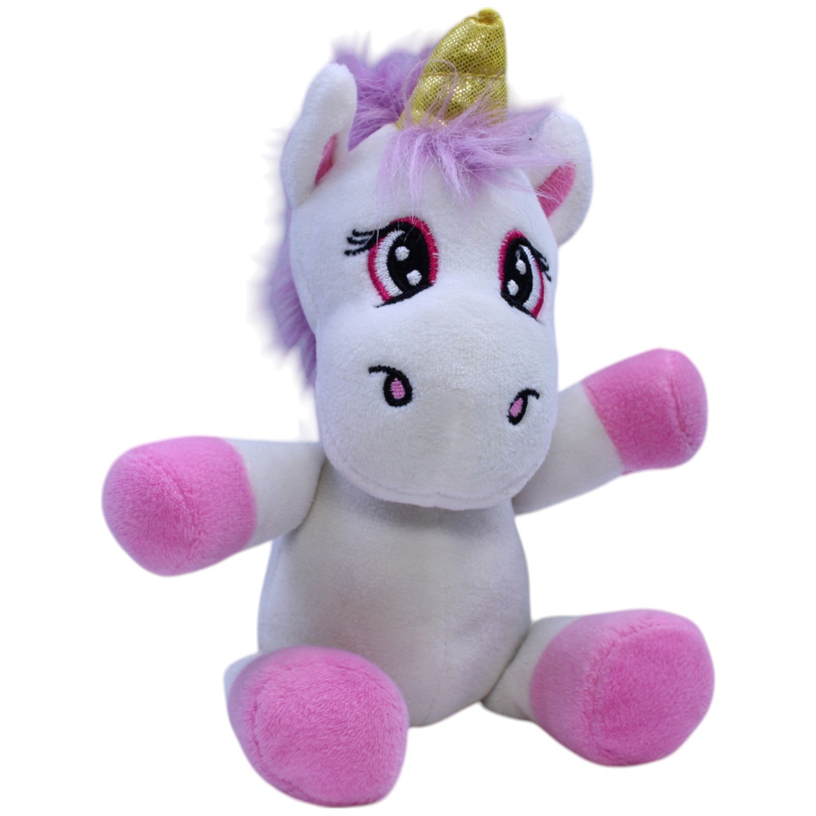 12310749 Unbekannt Süßes Einhorn, weiß - rosa Kuscheltier Kumpel Leo Fantasy Gebraucht