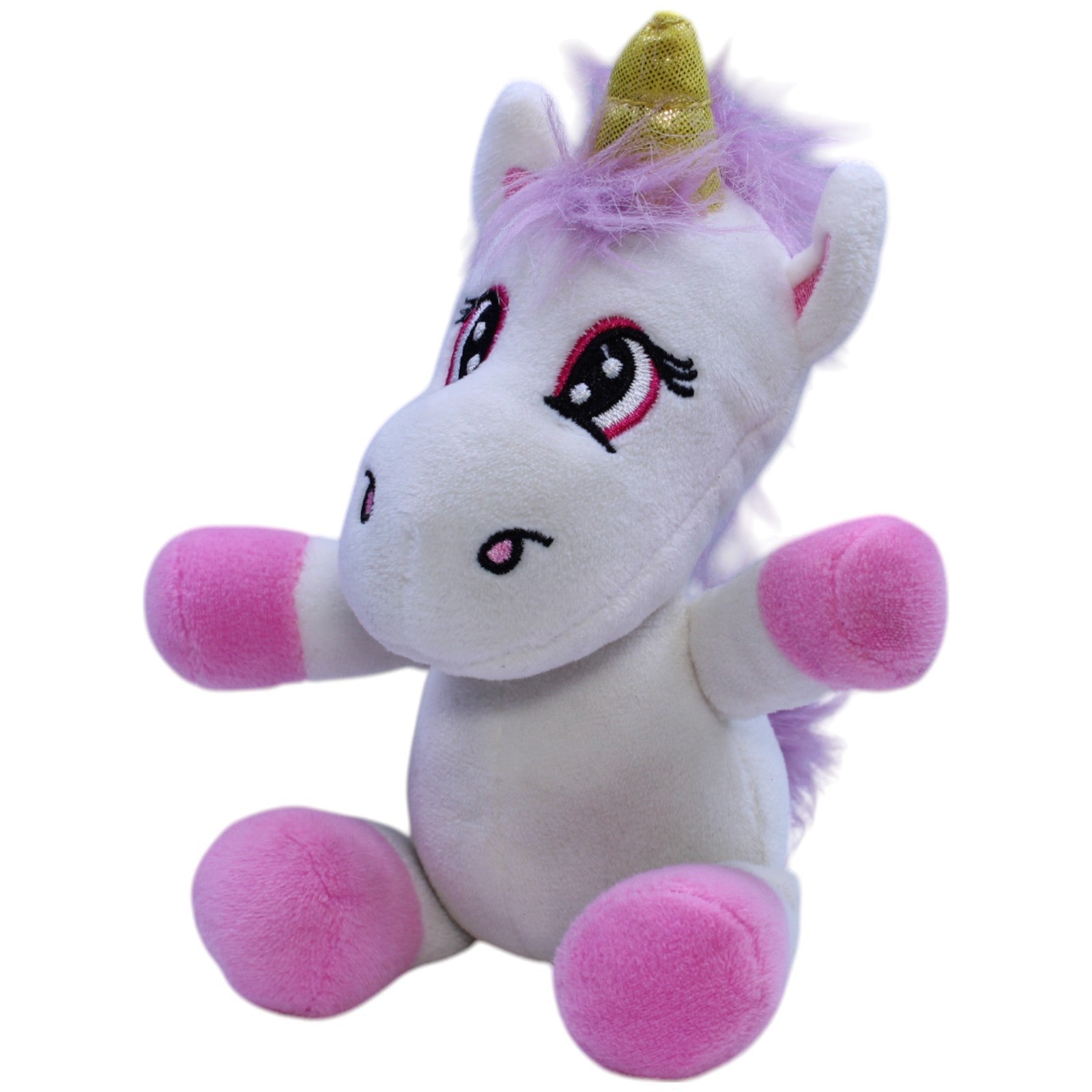 12310749 Unbekannt Süßes Einhorn, weiß - rosa Kuscheltier Kumpel Leo Fantasy Gebraucht