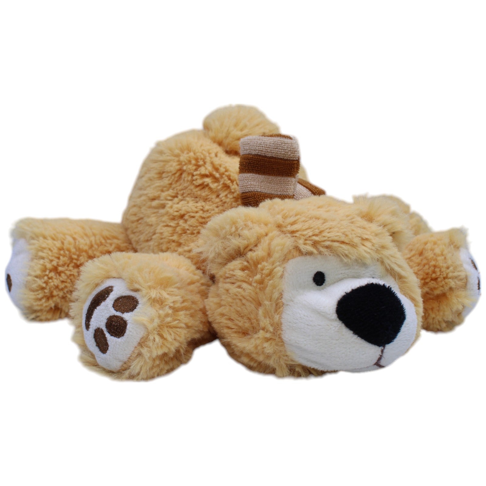 12310763 Kaufland Weicher Teddybär, liegend Kuscheltier Kumpel Leo Bär Gebraucht Teddy