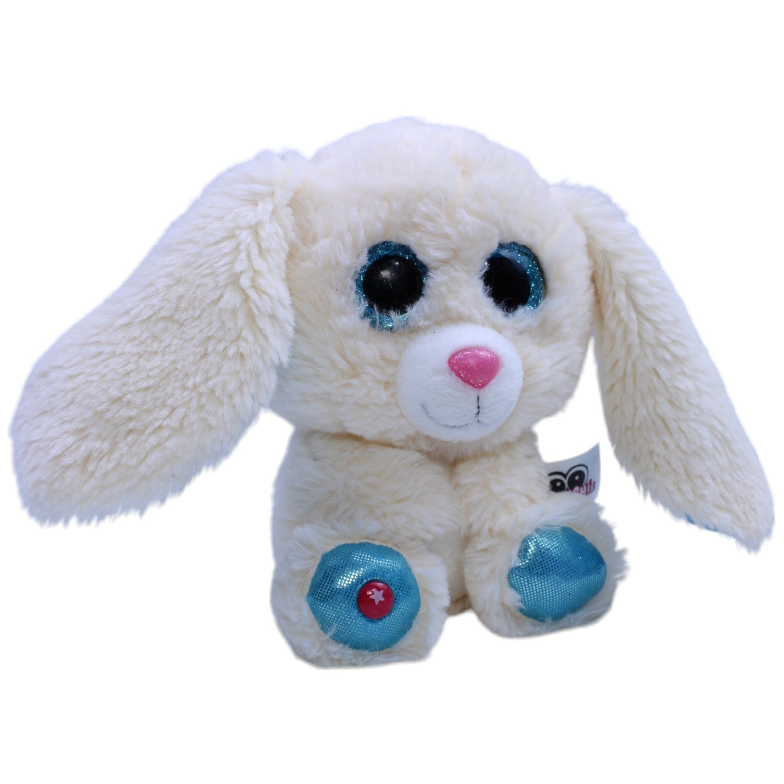 12310782 NICI Glubschis, weißer Hase Wolli - Dot Kuscheltier Kumpel Leo Gebraucht Osterhase Ostern