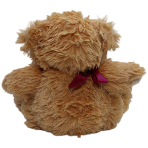 12310817 Esbe International Zotteliger Bär mit roter Schleife Kuscheltier Kumpel Leo Gebraucht Teddy Teddybär