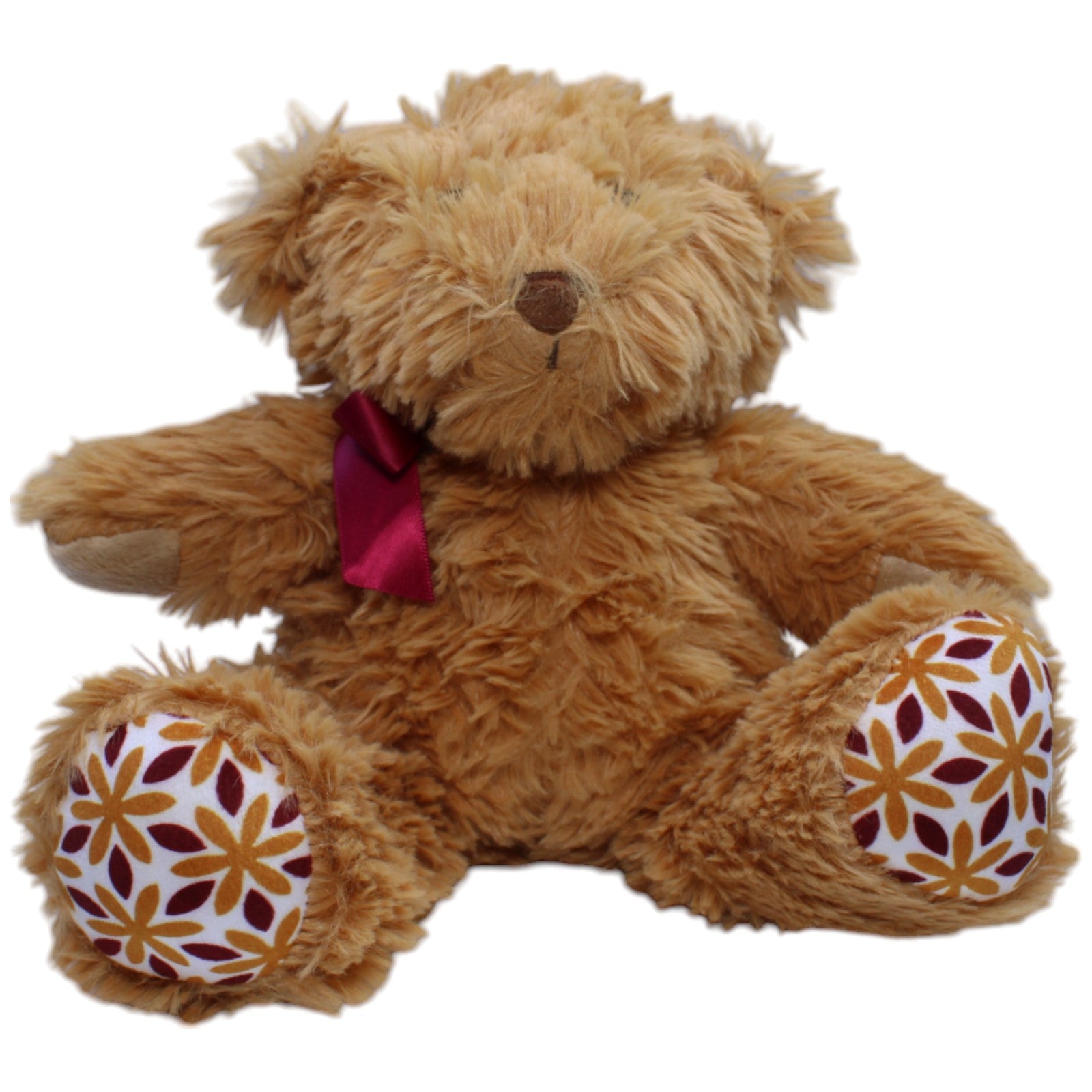 12310817 Esbe International Zotteliger Bär mit roter Schleife Kuscheltier Kumpel Leo Gebraucht Teddy Teddybär