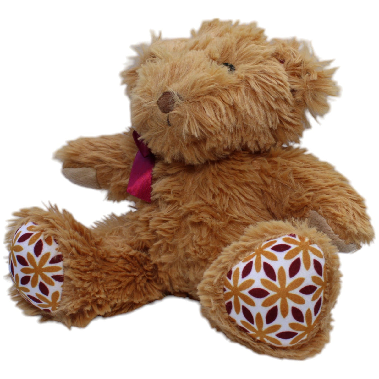 12310817 Esbe International Zotteliger Bär mit roter Schleife Kuscheltier Kumpel Leo Gebraucht Teddy Teddybär