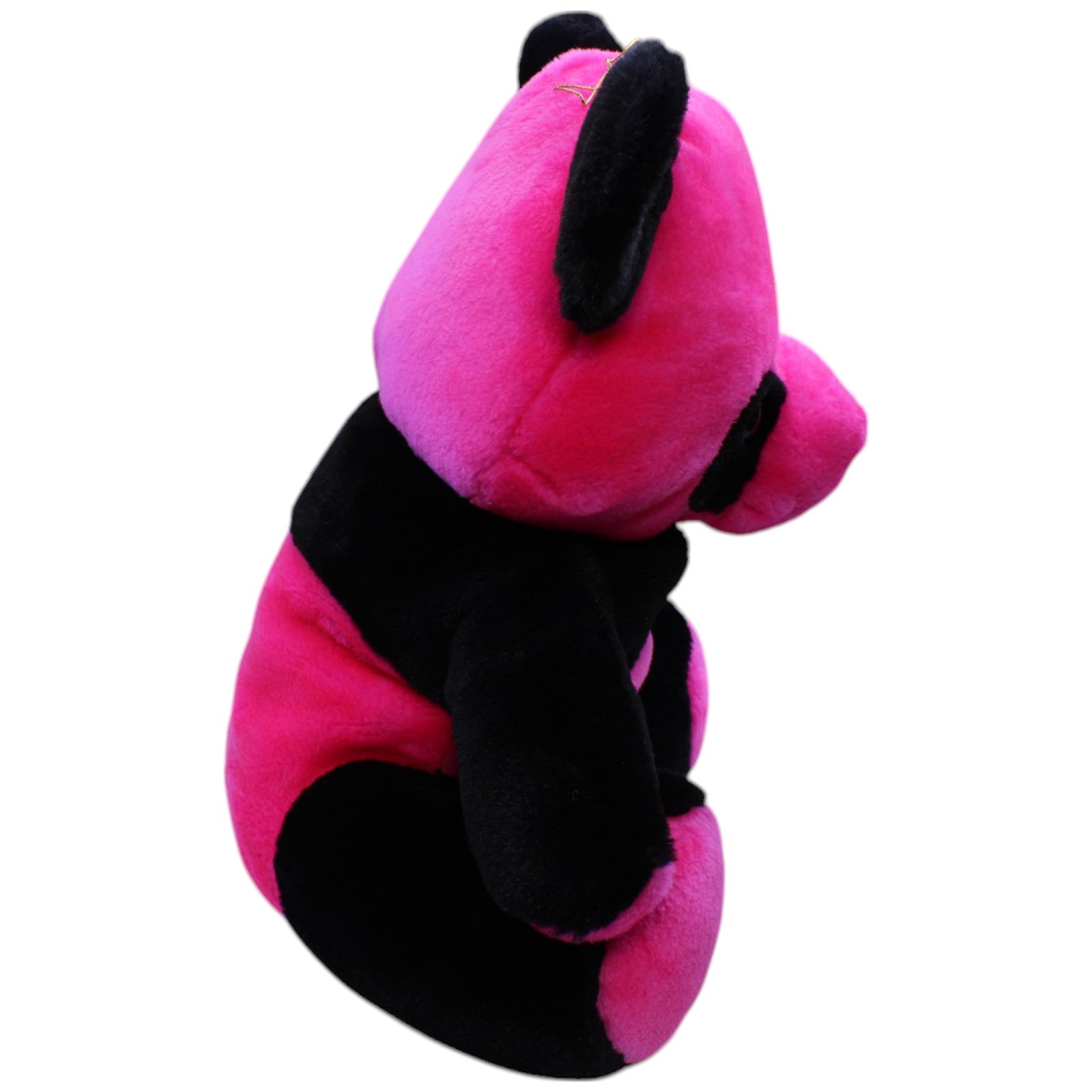 12310827 Krüger & Gregoriades Panda pink - schwarz Kuscheltier Kumpel Leo Bär Gebraucht Teddy