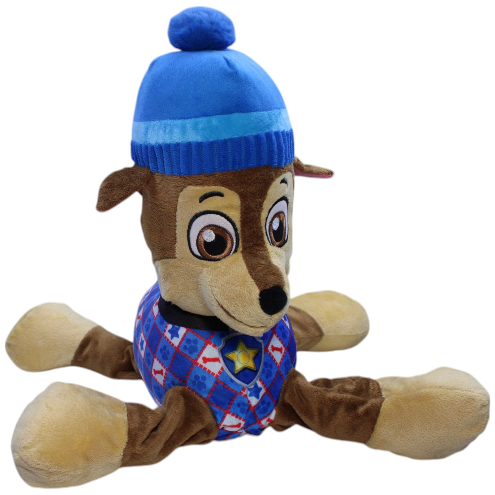 12310828 Sambro XL Chase mit Mütze aus Paw Patrol Kuscheltier Kumpel Leo Gebraucht Schäferhund