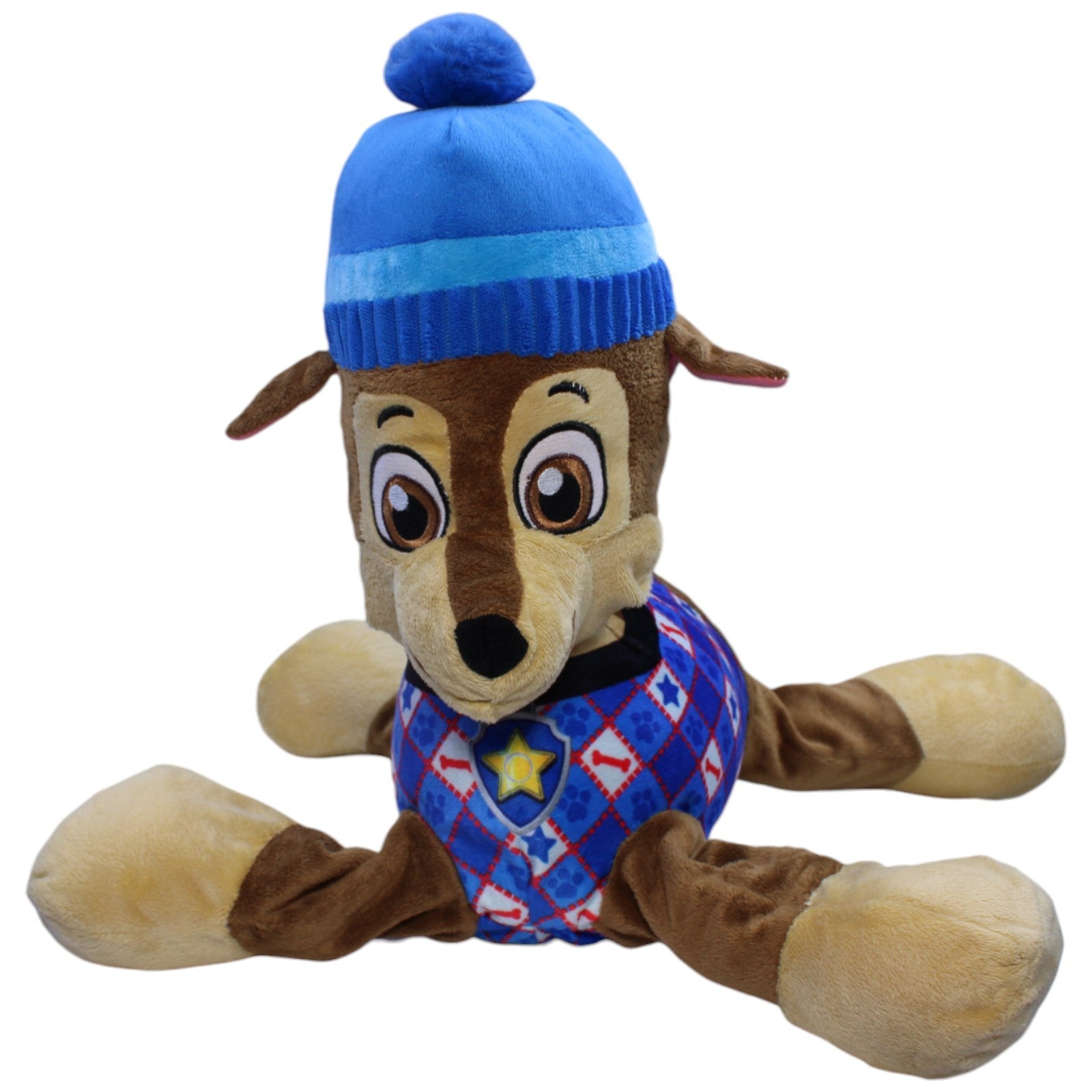 12310828 Sambro XL Chase mit Mütze aus Paw Patrol Kuscheltier Kumpel Leo Gebraucht Schäferhund