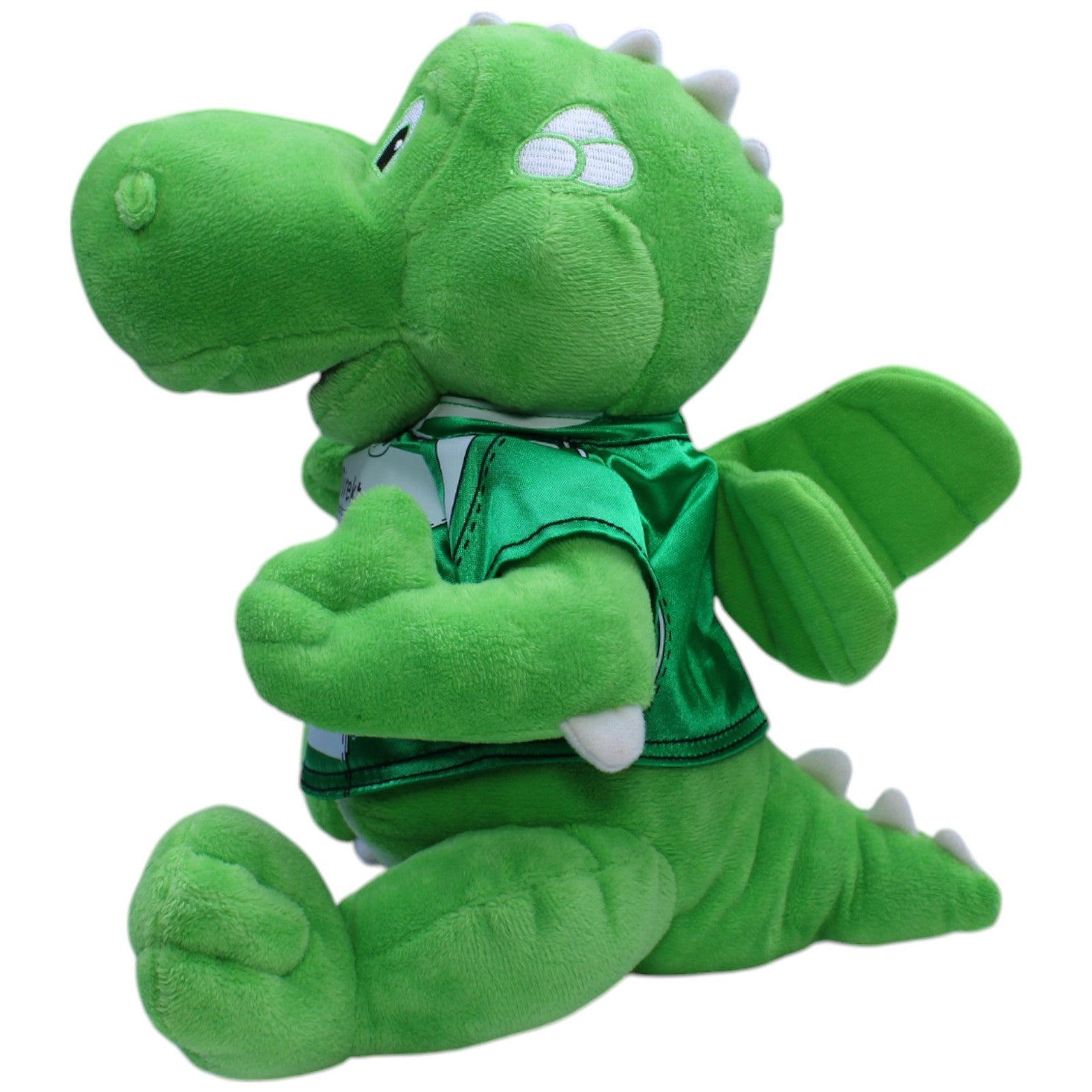 12310875 BRAUNS SpVgg Greuther Fürth, Drache Eddy im Heimtrikot 2009/10 Kuscheltier Kumpel Leo Fußball Gebraucht