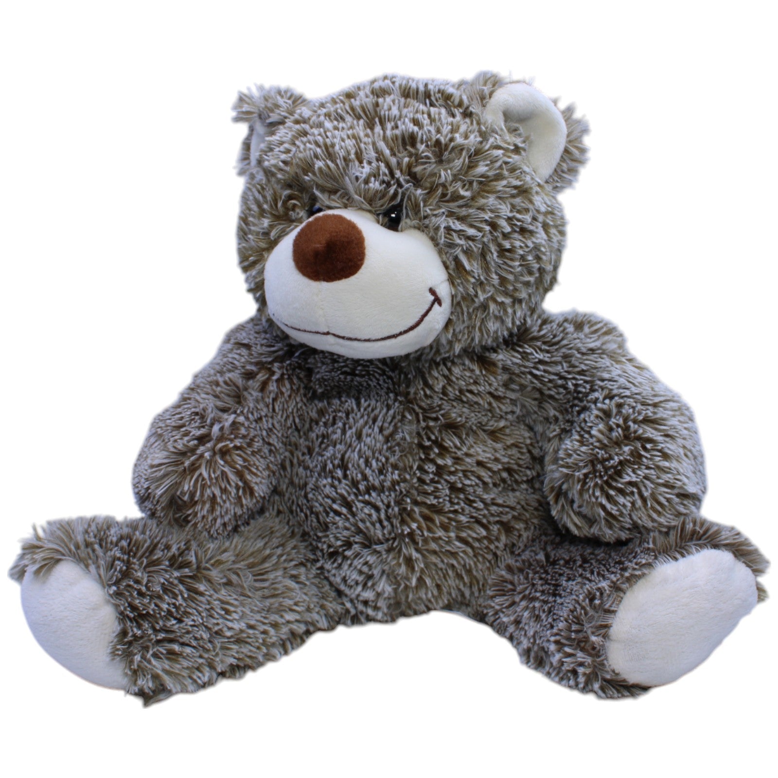 12310909 GLOREX Süßer wuscheliger Teddybär Kuscheltier Kumpel Leo Bär Gebraucht Teddy