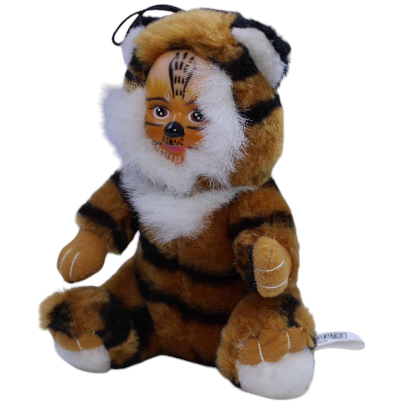 12310921 Clown Toys Lustiger Tiger mit Kindergesicht Kuscheltier Kumpel Leo Gebraucht Vintage