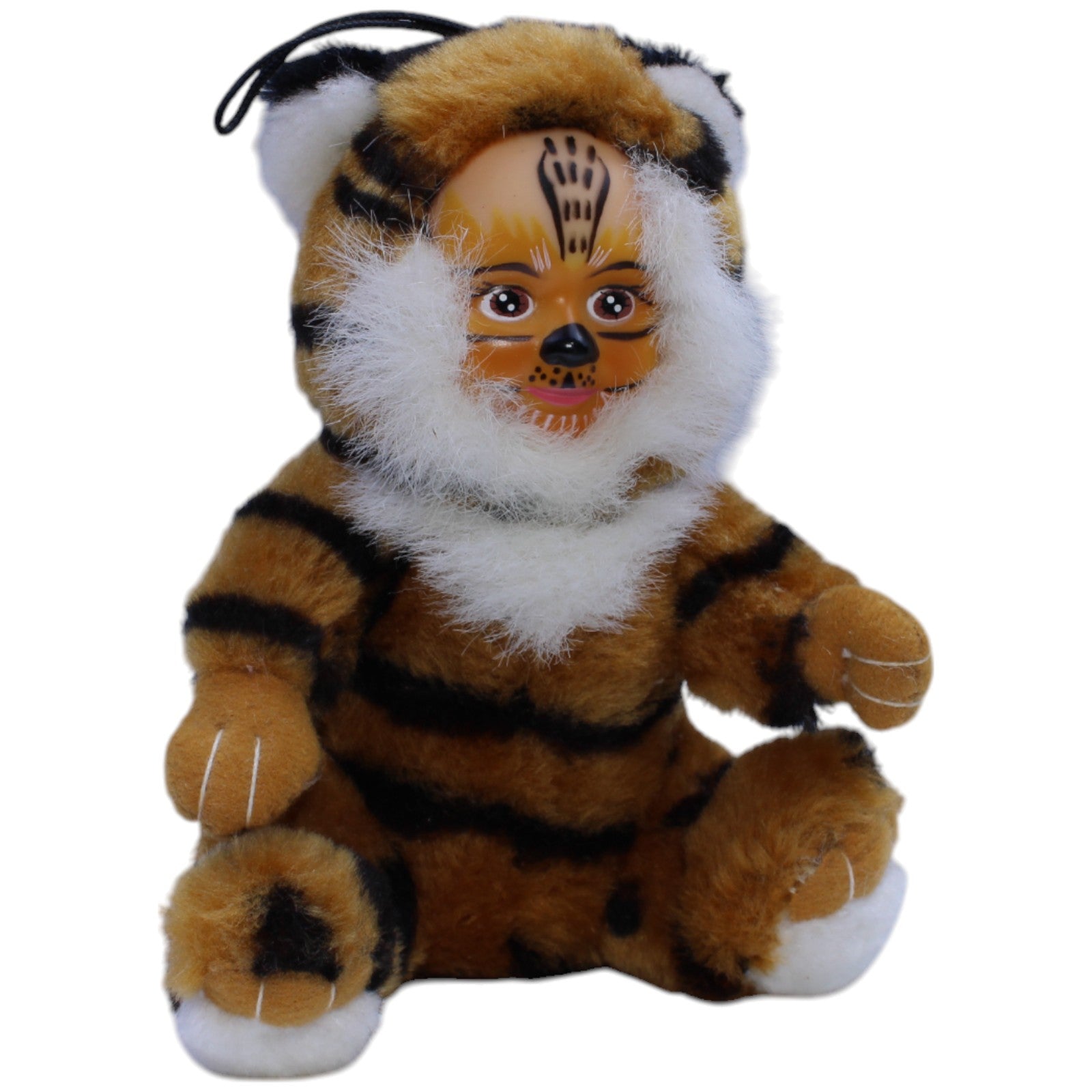 12310921 Clown Toys Lustiger Tiger mit Kindergesicht Kuscheltier Kumpel Leo Gebraucht Vintage