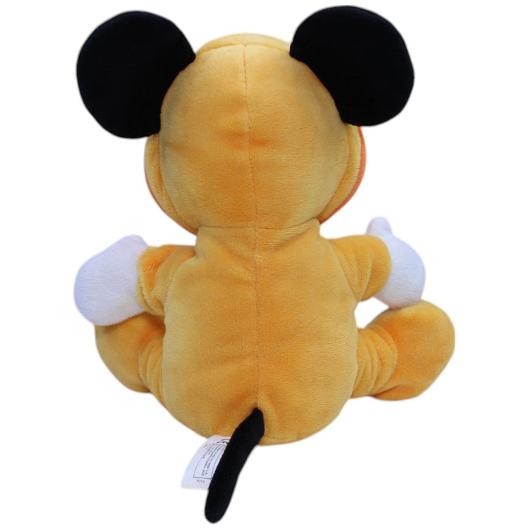 12310933 Nicotoy Disney, Baby Micky Maus im orangen Strampler Kuscheltier Kumpel Leo Disney Gebraucht