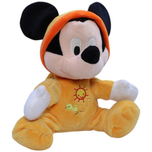 12310933 Nicotoy Disney, Baby Micky Maus im orangen Strampler Kuscheltier Kumpel Leo Disney Gebraucht